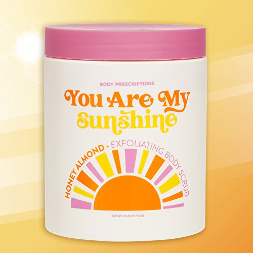 Body Prescriptions Exfoliating Body Scrub | 21.16 Oz Body Cleanser Infused With Honey Almond | Daily Body Wash For Nourished And Ultra Smooth Skin, You Are My Sunshine? #TOP2