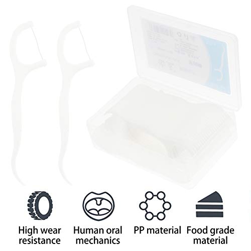 EXCEART 300 Peças de Fio Dental Palhetas de Viagem Estojos Porta-Palhetas Dentais Dentes Limpos Prof
