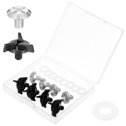 8Pcs Helmet Visor Screws, Helmet Screws Replacement Kit with Rubber
