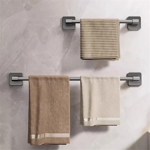 Porte-serviettes mural 60cm blanc avec support pour cache-pot - 6