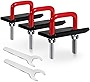 Frienda 3 Set of Hitch Tighteners Solid Steel Hitch Tightener Anti-rattling Stabilizer Trailer Hitch Tightener with 2 Pieces 0.75 Inch Wrenches for 1.25 Inch and 2 Inch Hitch (Red)