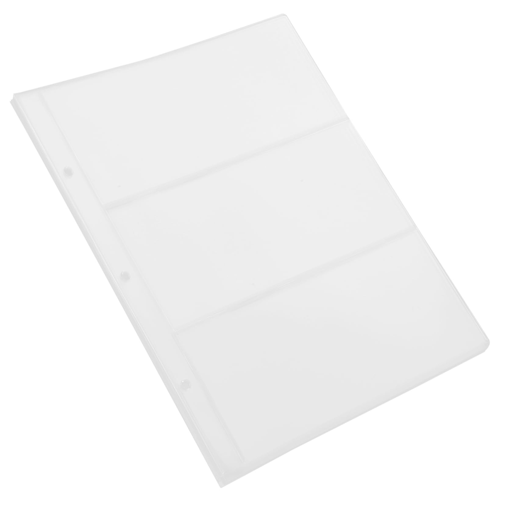 Pagine Protettive Trasparenti per Banconote con 3 Fori Organizer di Valute 10 Pagine per Porta Banconote da Collezione Custodia Archivio Ufficio 9.84X7.87In