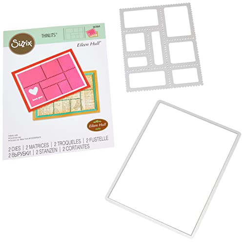Sizzix Thinlits Die Set 2Pk Snail Mail Di Eileen Hull, 665869