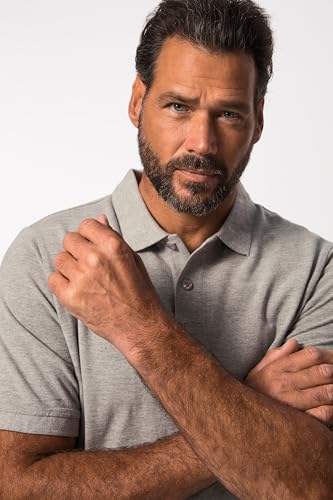 Jp 1880 Poloshirt, Piqué Polo T-Shirt Uomo, Grigio MéLange, L - 6