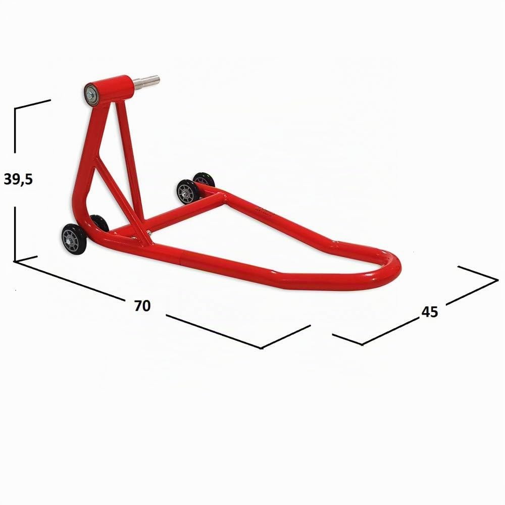 Cruizer - Cavalletto posteriore per moto Ducati Monster S2 S2R S2RS monobraccio con cuscinetti e perno di sollevamento, diametro tubo 38 mm