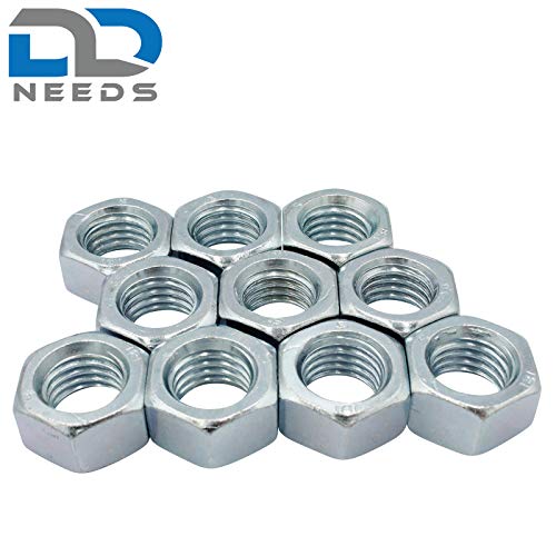 D2D | VPE: 10 Stück - Sechskantmuttern - Größe: M20 - DIN 934 / ISO 4032 - galvanisch verzinkt Güteklasse 8 | Sechskant-Mutter