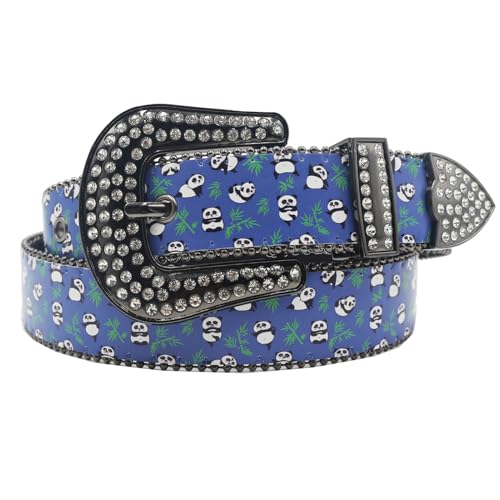 Ceinture cloutée en strass pour ajuster votre jean avec style et éclat
