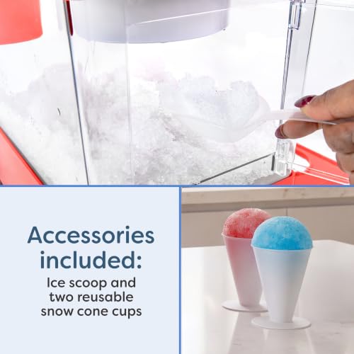 Image of Nostalgia Snow Cone Machine - Retro Table-Top 8 Oz Snow Cone Maker