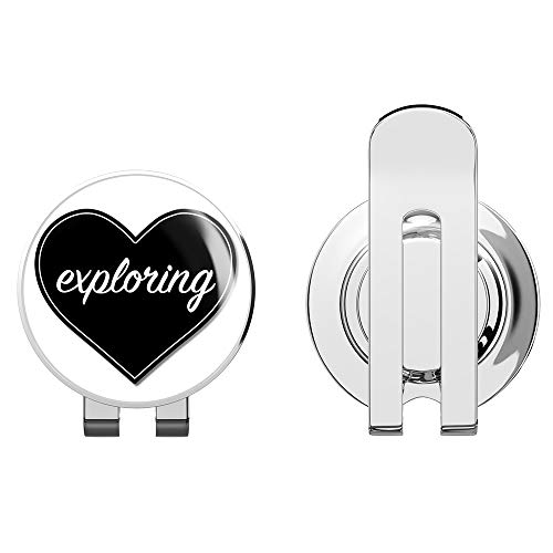 888 Graphics Love Exploring Golf Hat Clip with Magnetic Ball