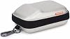 Compact Camera Case Waterproof Shockproof Silver Leather Hard Case Bag with Buckle for Sony Cyber-Shot DSC W530 Camera