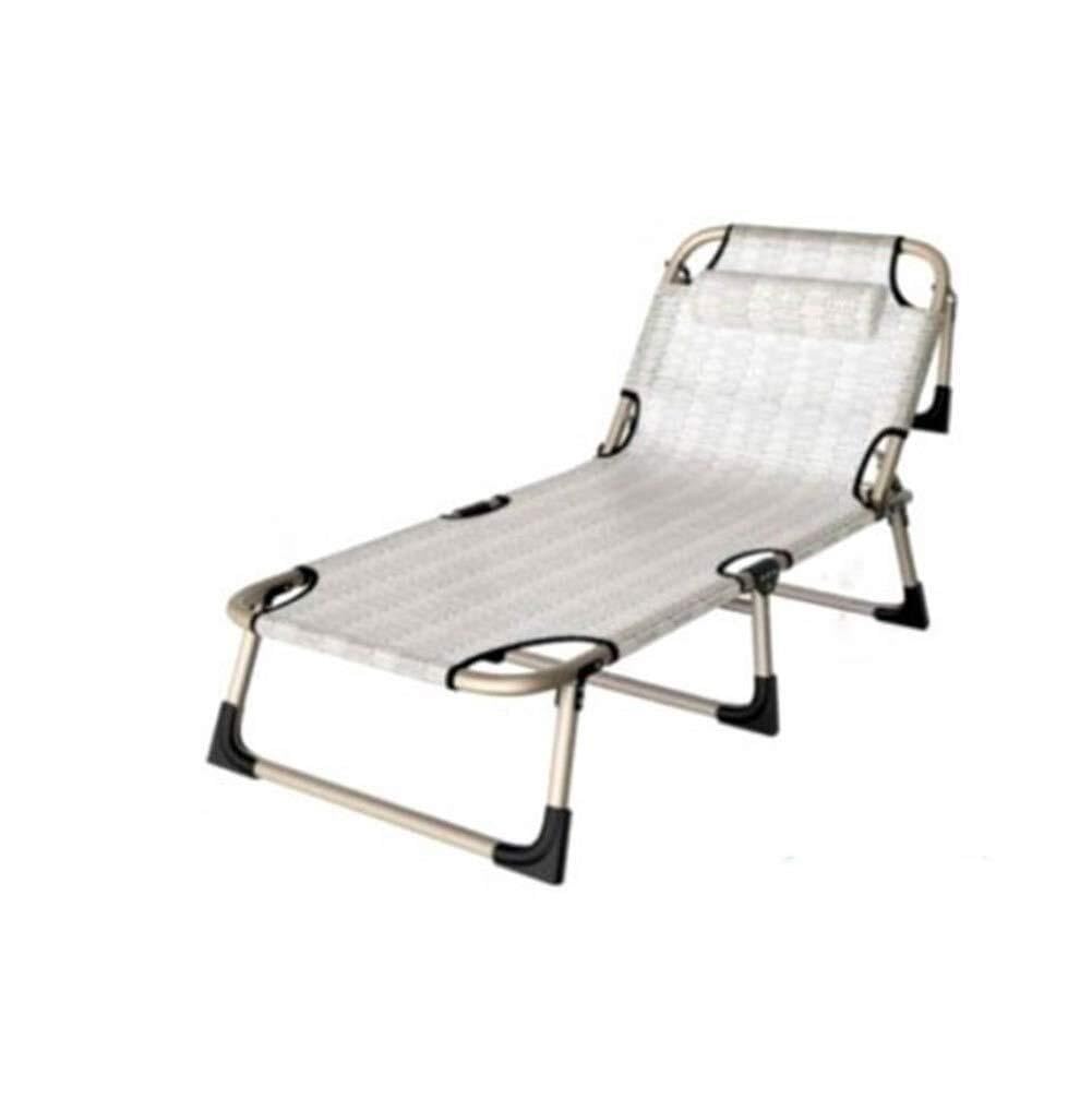 Leżak na patio, leżak, składane łóżko, oddychający, na balkon, plażę, w południe, leżak z wygodnym wzornictwem (Styl G)