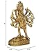 GURU JEE™ Brass Statues Hindu Goddesses Maa Kali Standing Pooja Mandir Gifts for Home