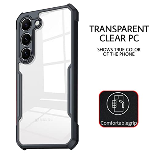 Image of RIGGEAR Xundd Back Cover Case Compatible with Samsung Galaxy S23 Plus 5G (Armor | Clear PC and TPU)