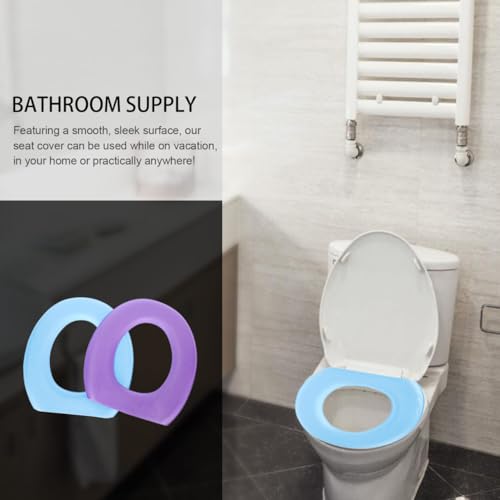 Image of Balacoo Waterproof Warm EVA Toilet Cushion Pad Thickened Washable Bathroom Toilet Mat Set Versatile Fit for Standard and Elongated