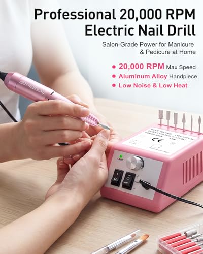 Pièce à main en alliage d'aluminium pour perceuse à ongles professionnelle robuste et précise