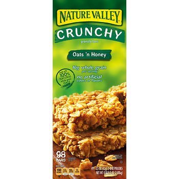 Amazon Com Nature Valley Oats N Honey Crunchy Granola Bars 98 Ct As