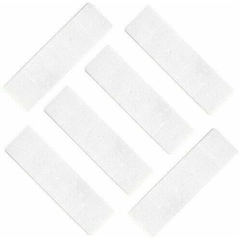 Pack of 50 x White 3mm Thick Window Door Flooring Glazing Packer Bridge Shims, Flat 28mm x 100mm Cover