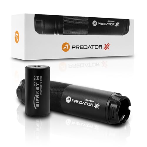 ACETECH Unidad de trazador de rifles de airsoft con rosca negativa CCW de 14 mm BBs que brilla en la oscuridad, efecto de luz LED (Predator XX – Bifrost)