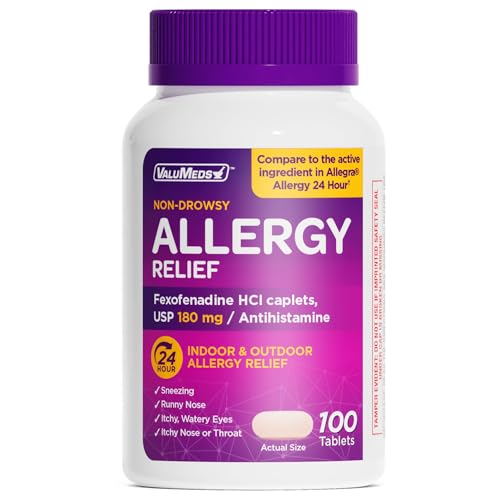 ValuMeds Fexofenadine HCl 180mg | Compare to Allegra | 24-Hour