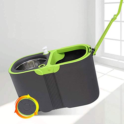 Tête de vadrouille rotative avec seau d'essorage mécanique