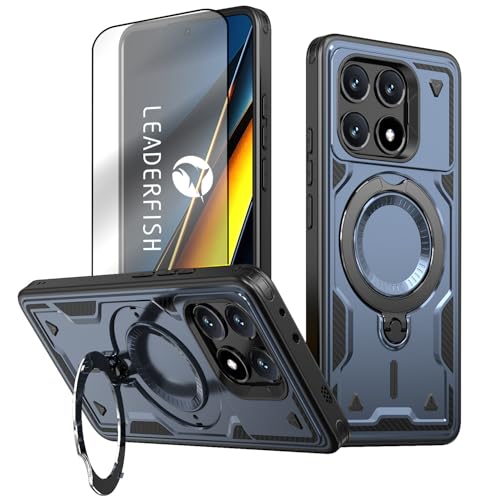 LEADERFISH y360°] cp X^htzfor Xiaomi 14T Pro P[X MagSafeΉ +KXtB X^h @\ wh~ }OZ[tΉ ČRMILKi VI~14T ProP[X Ot Ϗ