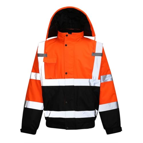 YIGZYCN Chaquetas de alto reflectante para exteriores y clima frío, chaquetas de trabajo