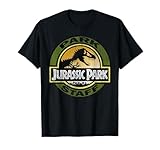 Jurassic Park Staff Retro Distressed Logo Graphic T-Shirt T-Shirt