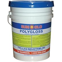 Sun-Glo Polygloss - High-Durability Urethane Fortified Wet Look Floor Finish 5 Gallon Pail