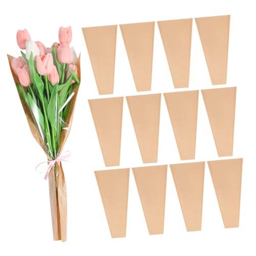Papier Kraft pour Composition de Fleurs : Sublimez vos Bouquets Maison avec UKCOCO 50 Pcs