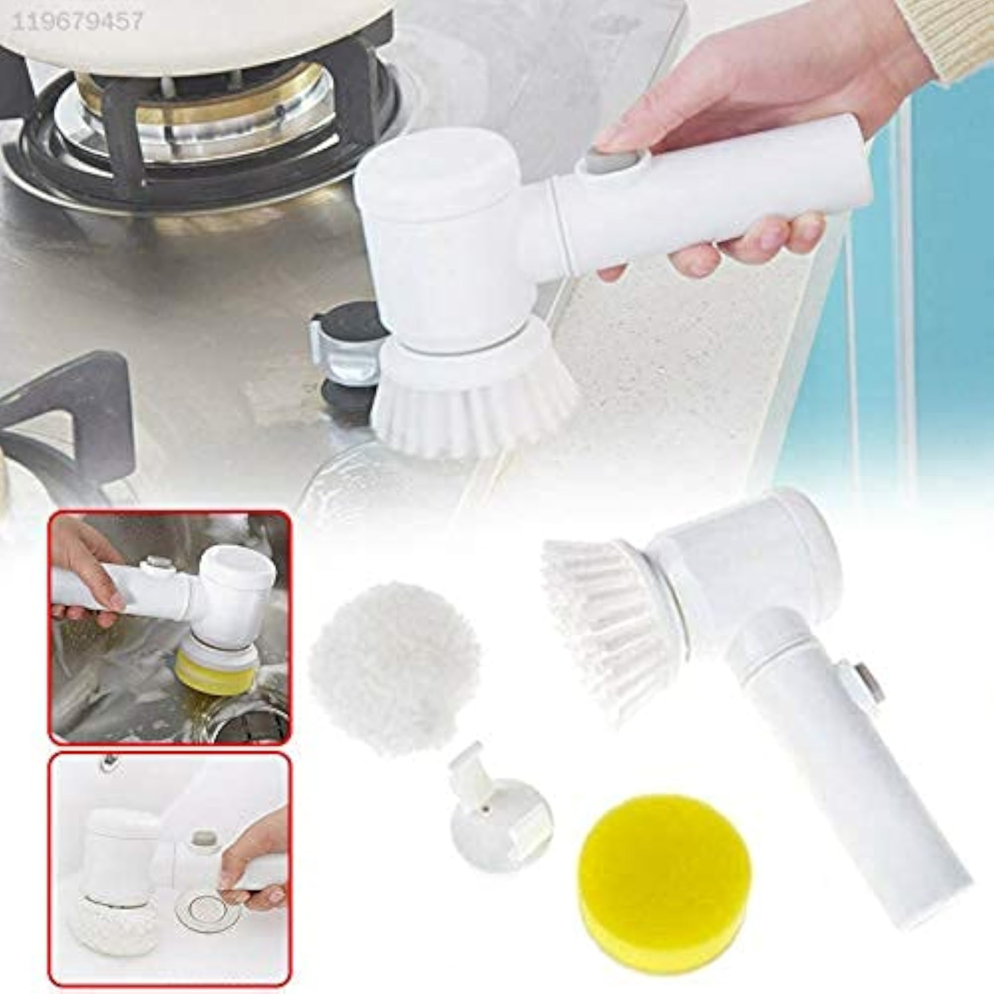 Electric Bath Cleaning Brush, Multifunctional