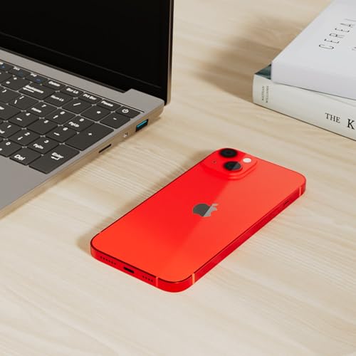 Image of Apple iPhone 14 Plus, 256GB, PRODUCT Red - Unlocked (GSM Only) (Renewed)