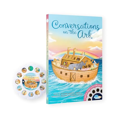 Image of Moonlite Storytime - Conversations on The Ark - A Magical Read - Projector Sold Separately - Digital Bible Stories for Kids with Fun Sound FX - Learning Gifts for Kids Ages 12 Months & Up