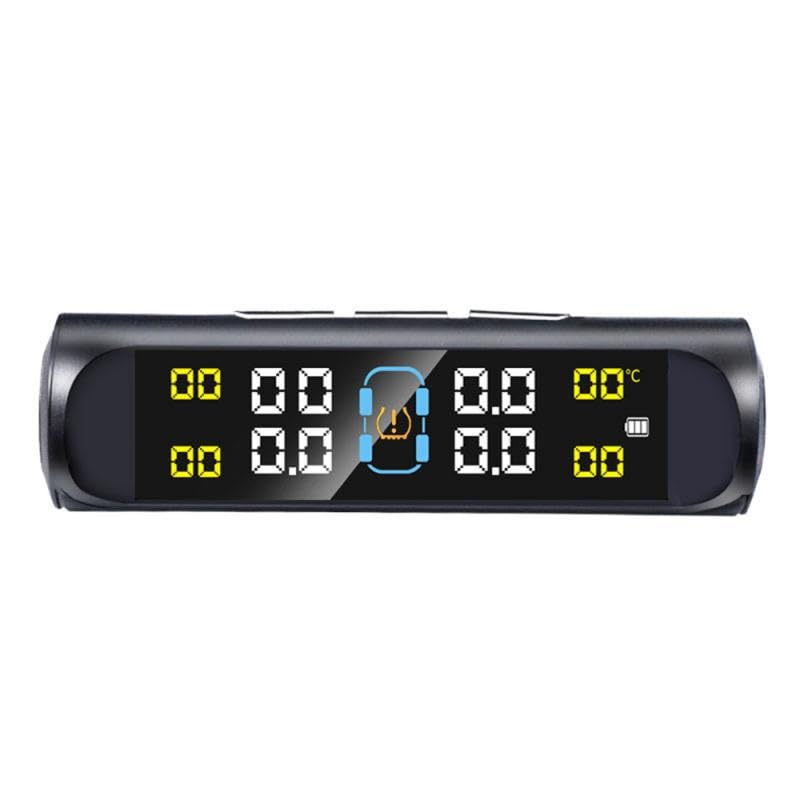 Tpms Monitoraggio dell'Allarme della Pressione dei Pneumatici dell'auto Migliora la Sicurezza di Guida Pressione Modello Auto Controllo e Temperatura(Style A)