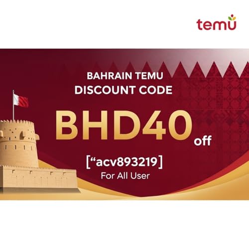 Couverture de ✓Best "Bahrain Temu Discount Code BHD40 off [{"acv893219"}] For All User
