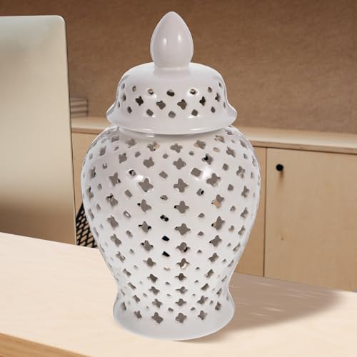 Vase en céramique blanche haut de gamme au design moderne