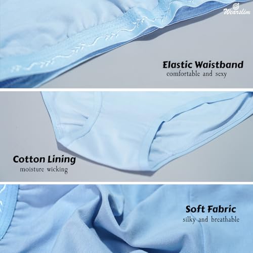 Image of Wearslim Premium Women Soft and Comfortable Women's Cotton Bikini No Show Panty | Ladies Invisible Breathable Briefs Soft Stretch Hipster Underwear