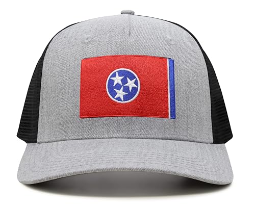 Image of International Tie State Hat for Men and Women, Adjustable Snapback Trucker Baseball Cap with Embroidered Patch