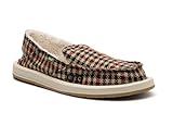Sanuk Womens Donna Plaid Chill Loafer | Women's Slip-On Shoes | Packable Indoor-Outdoor Slippers | Cozy Lining with Comfort Footbed, Multi, 7