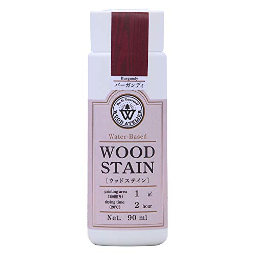 和信ペイント 水性着色剤 ウッドアトリエ ウッドステイン 90ml 800609 木目を生かした着色 WS-09 バーガンディ