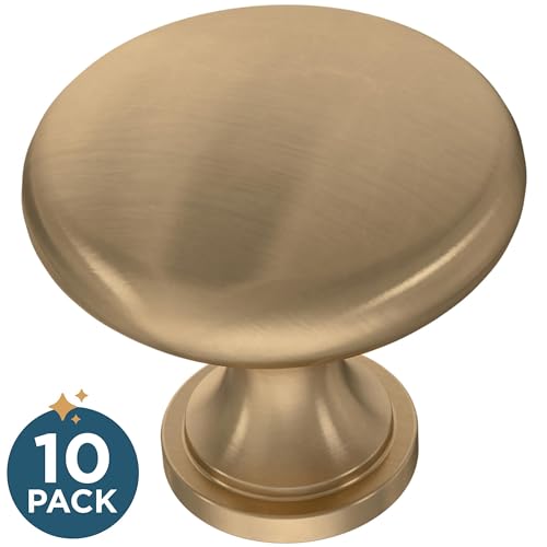 Franklin Brass (10-Pack) – Champagne Bronze Cabinet Knobs for Dressers, Drawers, Kitchen Cabinet Door, Vanity, Furniture, Closet Knobs, 1-3/16 Inch Round | Mushroom by Franklin Brass - Image 2