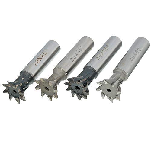 TuToy 20Mm 45/50/55/60 Degree Dovetail Cutter End Mill Cutter Milling Cutter - 55° - Image 3