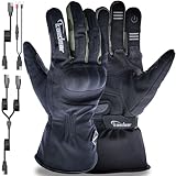 Kaedear(カエディア) バイク グローブ 冬 電熱 防寒 SAE 12V オートバイ プロテクター スマホ対応 防風 裏起毛 ヒートウェーブ KDR-H-GL5WB-OL-XL (オリーブ/SAE12V, XL)