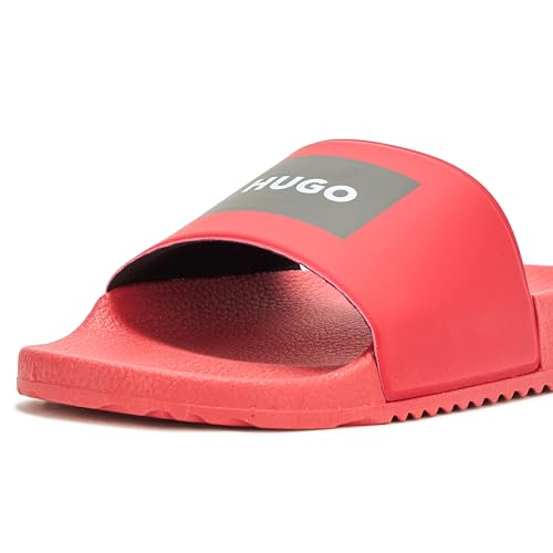 Image of HUGO mens Big Logo Label Slide Sandals