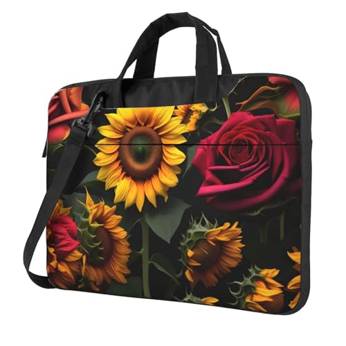 Sac ordinateur portable rose motif tournesol idéal pour vos journées de travail et de fac
