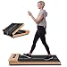 Sportstech Walking Pad Laufband für Zuhause klappbar, 8 km/h, Holz-Design