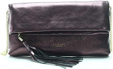 Radley London Hatfield Flapover Leather Crossbody, Amethyst, Small