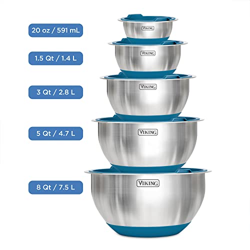 Viking 40015-9990TPLT1 Culinary Stainless Steel Mixing Bowl Set thumb #6