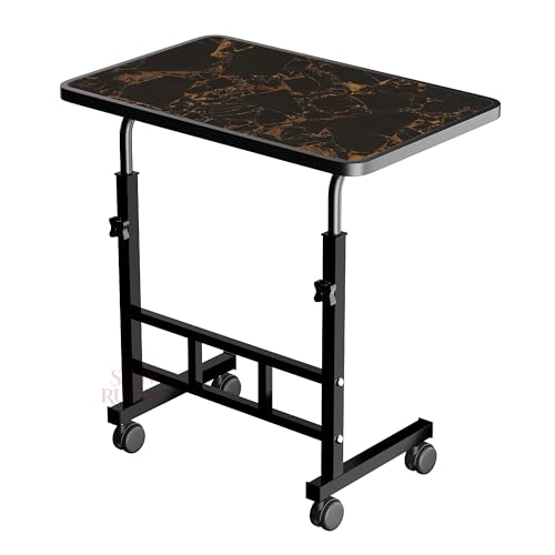 Image of Multi-Purpose Laptop Table, Study Table| Heavy Duty Bed Table| Adjustable for Height, Portable for Office, Work Form Home | DIY Table, Easy to Asembl (Adjustable Golden)