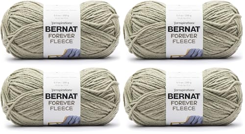 Image of Bernat Forever Fleece Yarn, 280G, Matcha (Pack of 2)