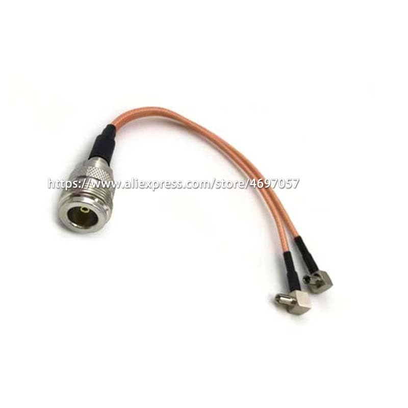 Wiring Connecting Terminals - N Female to 2 X TS9 Male Splitter Combiner Y Type Cable RG316 3G 4G Modem Extension Cable